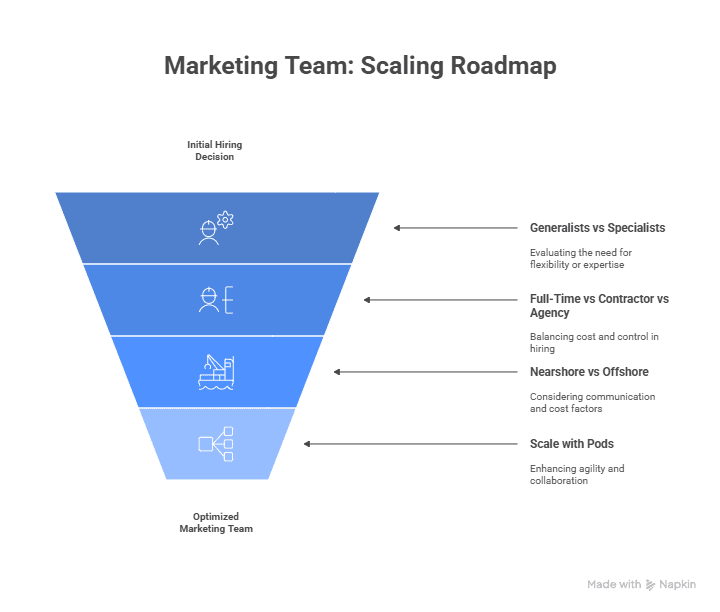 hiring models and scaling roadmaps for marketing teams