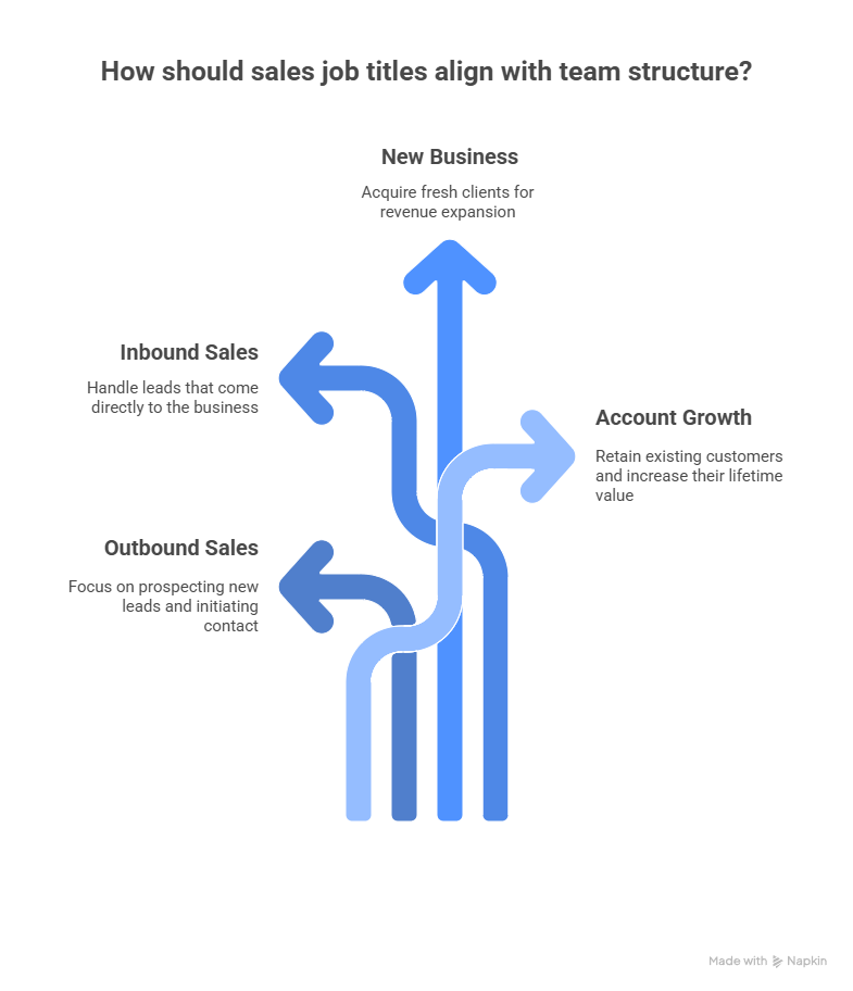 how sales job titles align with your strategy